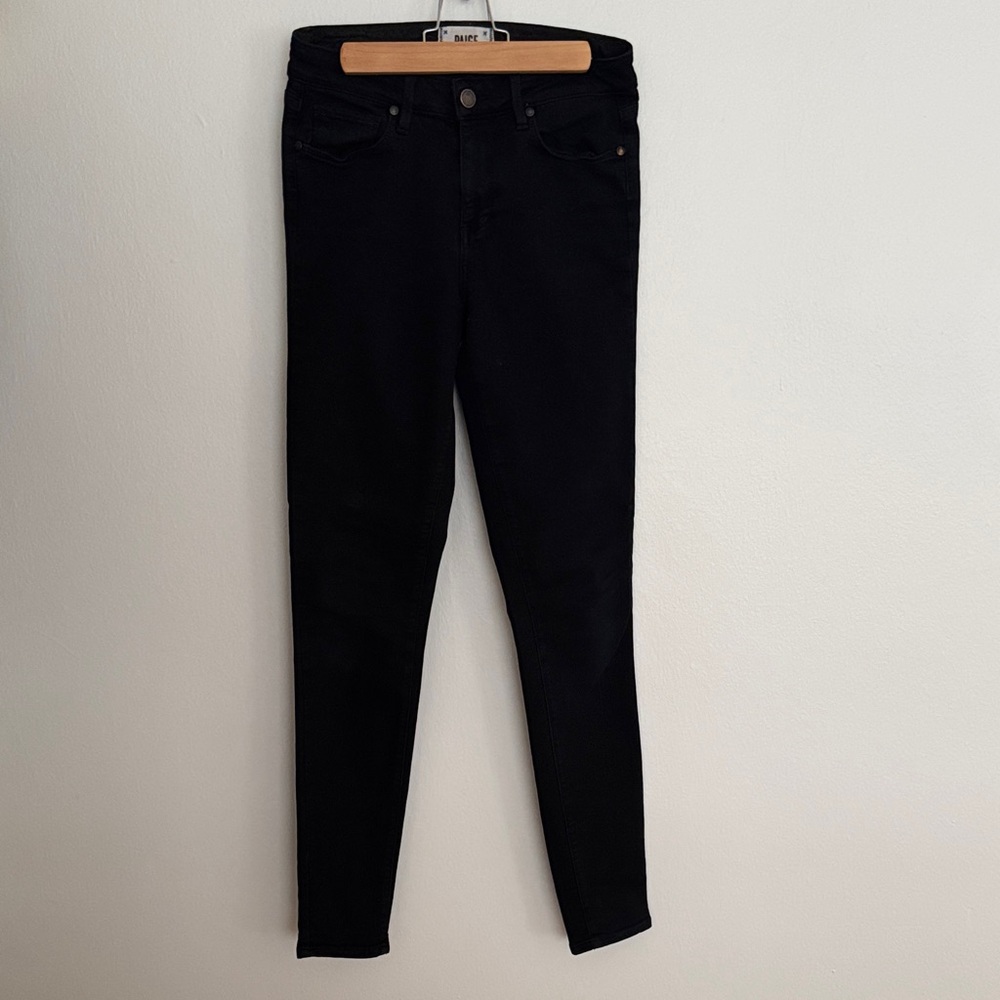 PAIGE Women's Black Skinny Jeans